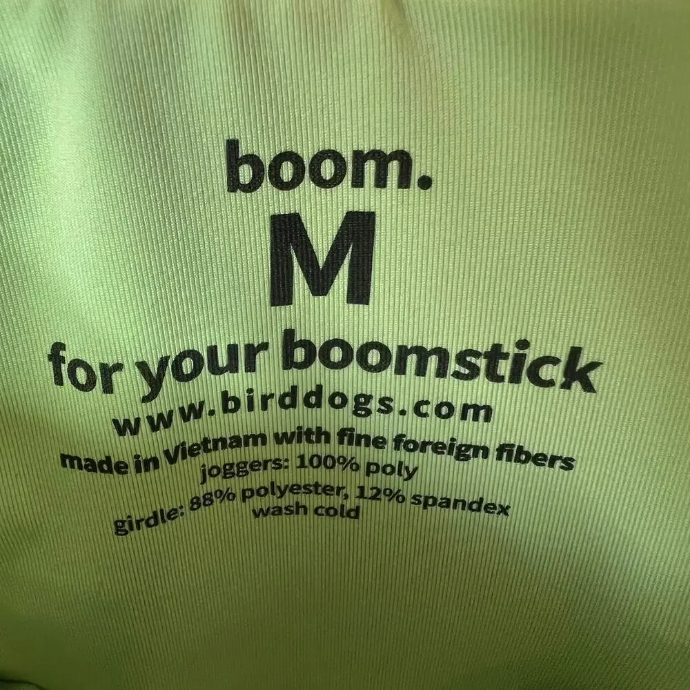 Birddogs Joggers Mens Size Medium Blue & Green Boom for Your Boomstick Pockets